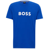BOSS Men's T-shirt - RN T-shirt, round neck, short sleeve, large logo print, cotton