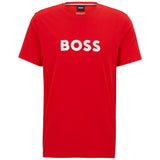 BOSS Men's T-shirt - RN T-shirt, round neck, short sleeve, large logo print, cotton