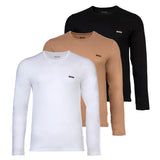 BOSS Herren Langarmshirt, 3er Pack - LS ShirtRN 3P Classic, Longsleeve, Rundhals