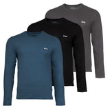 BOSS Herren Langarmshirt, 3er Pack - LS ShirtRN 3P Classic, Longsleeve, Rundhals