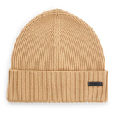 BOSS Men's Hat, Virgin Wool - Fati, Beanie, Ribbed Knit, One Size, Solid Colour