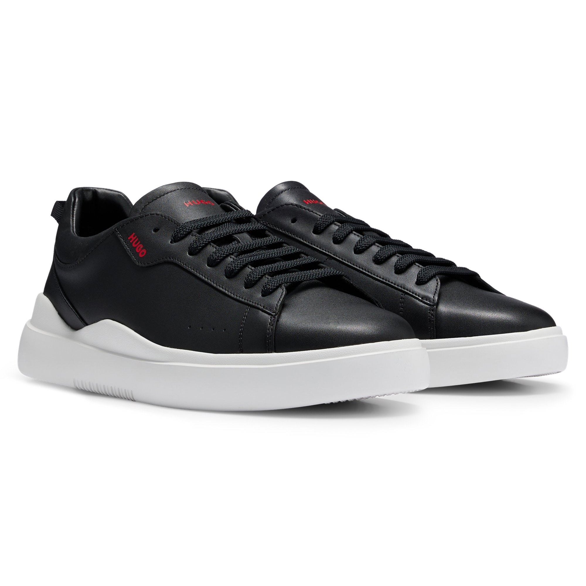 HUGO Herren Sneaker - Blake Tenn lt, Low, Schnürung, Echtleder, Logo