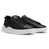 HUGO Herren Sneaker - Blake Tenn lt, Low, Schnürung, Echtleder, Logo