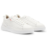 HUGO Herren Sneaker - Blake Tenn lt, Low, Schnürung, Echtleder, Logo