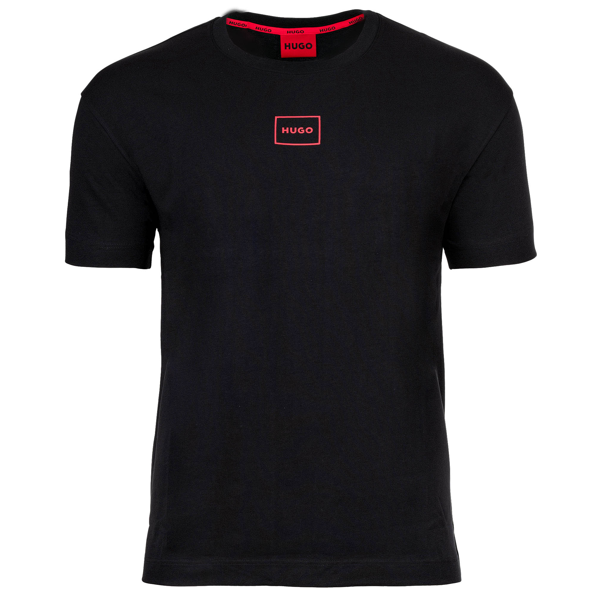 HUGO Men's T-shirt - Laze, round neck, short sleeves, logo, cotton blend