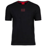 HUGO Men's T-shirt - Laze, round neck, short sleeves, logo, cotton blend