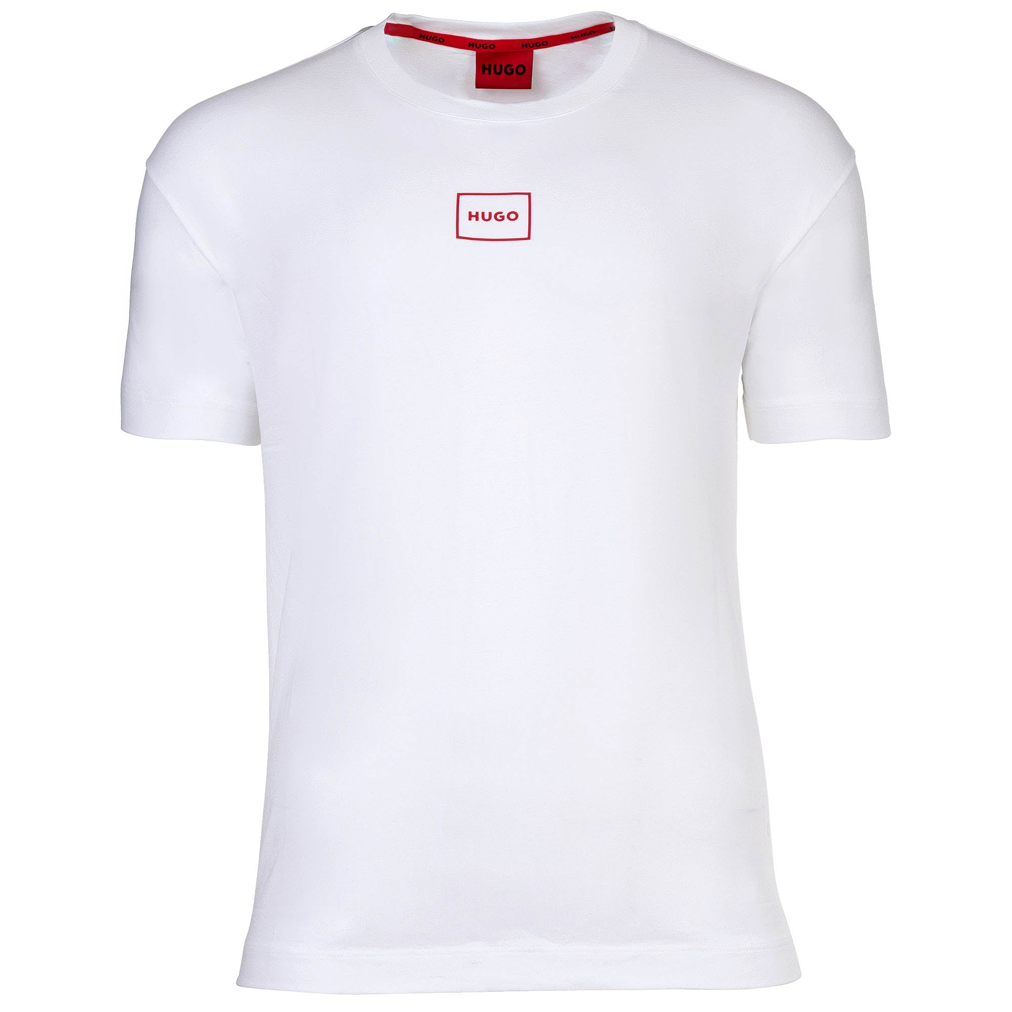 HUGO Herren T-Shirt - Laze, Rundhals, Kurzarm, Logo, Baumwollmischung