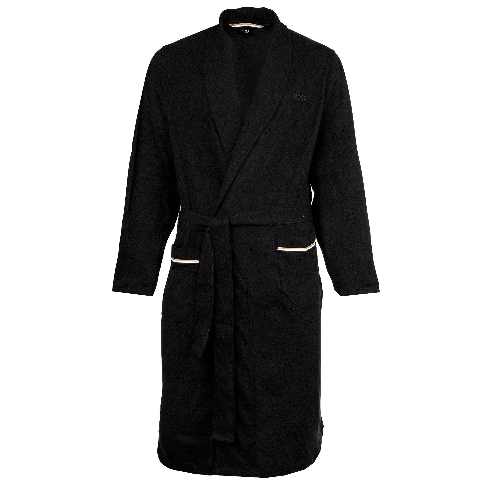 BOSS Herren Bademantel - Robe, Morgenmantel, Baumwolle, Logo
