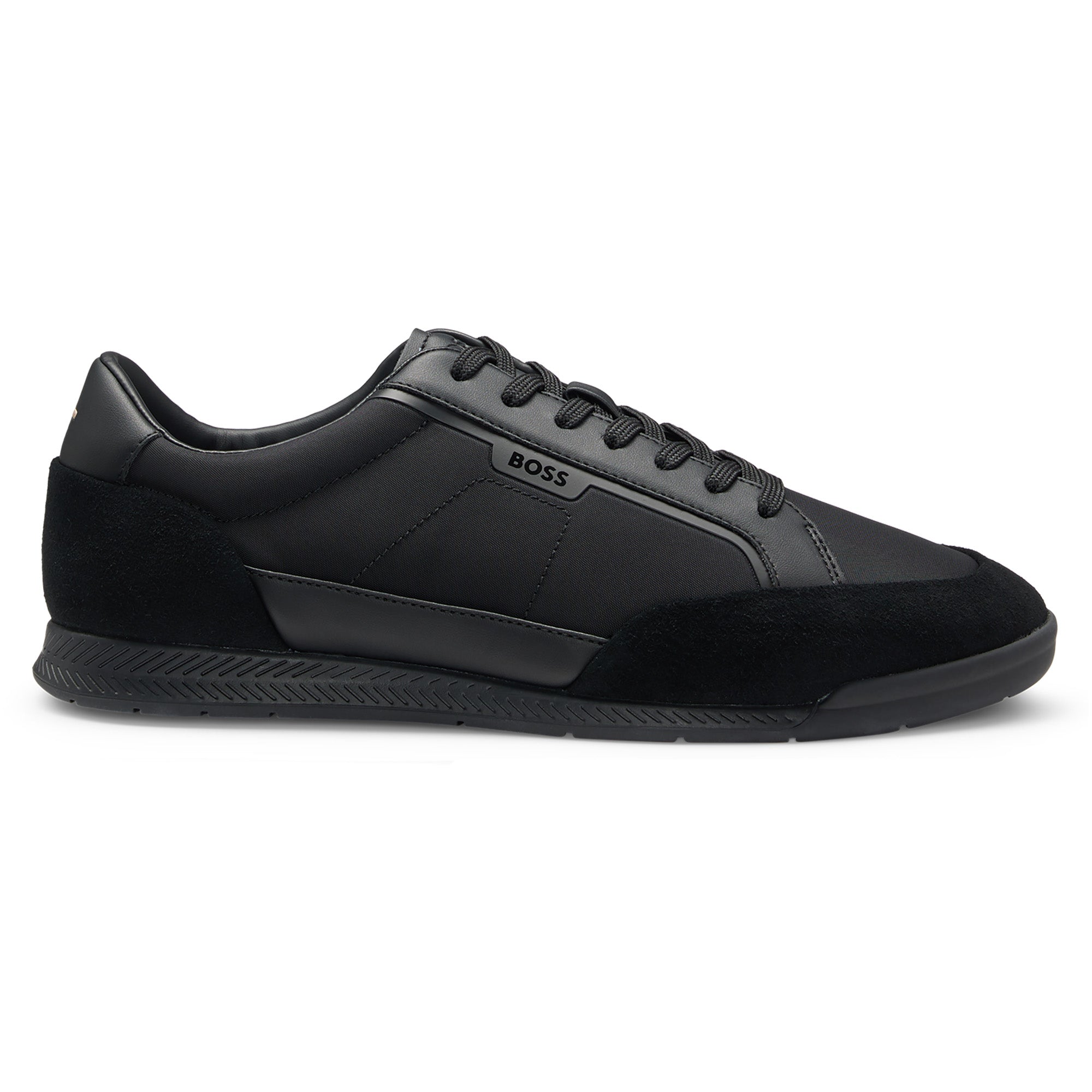 BOSS Herren Sneaker - Nitan txsd, Turnschuh, Material-Mix mit Veloursleder