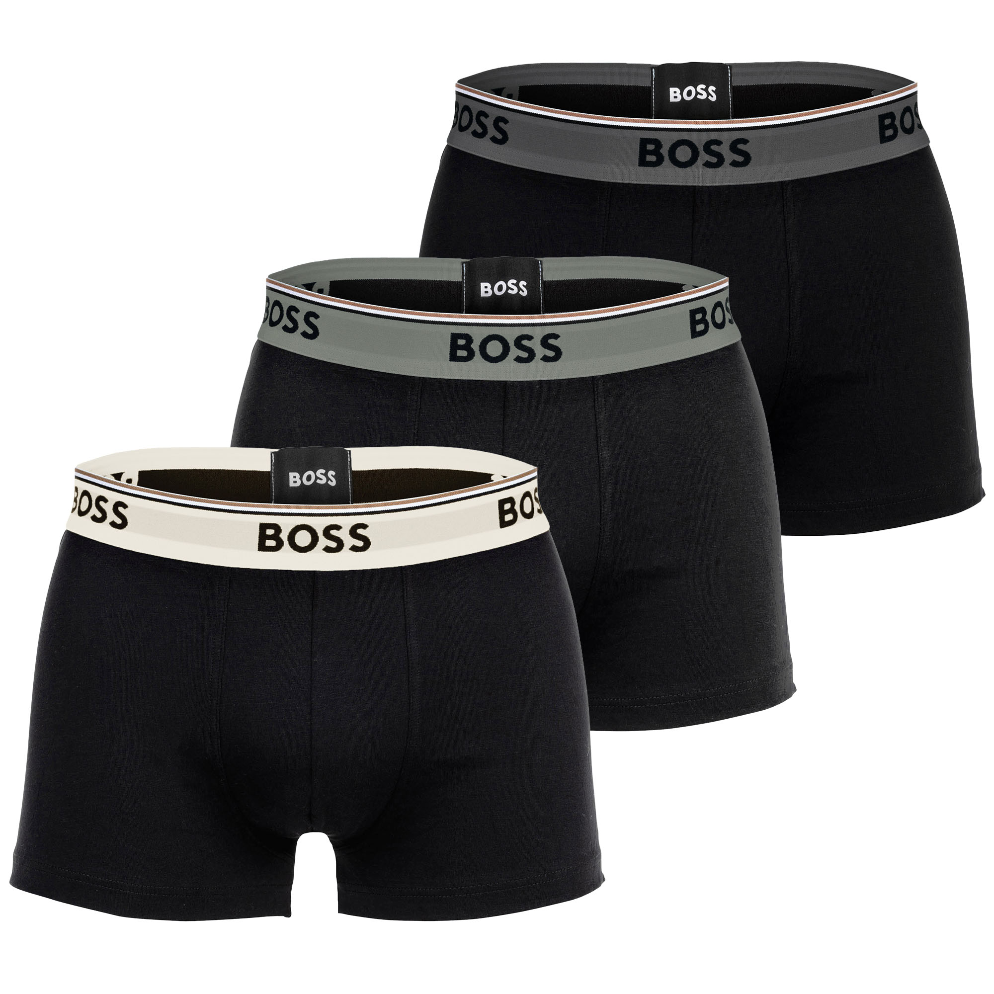 BOSS men's boxer shorts, 3-pack - Trunk 3P Power, cotton stretch, logo, uni