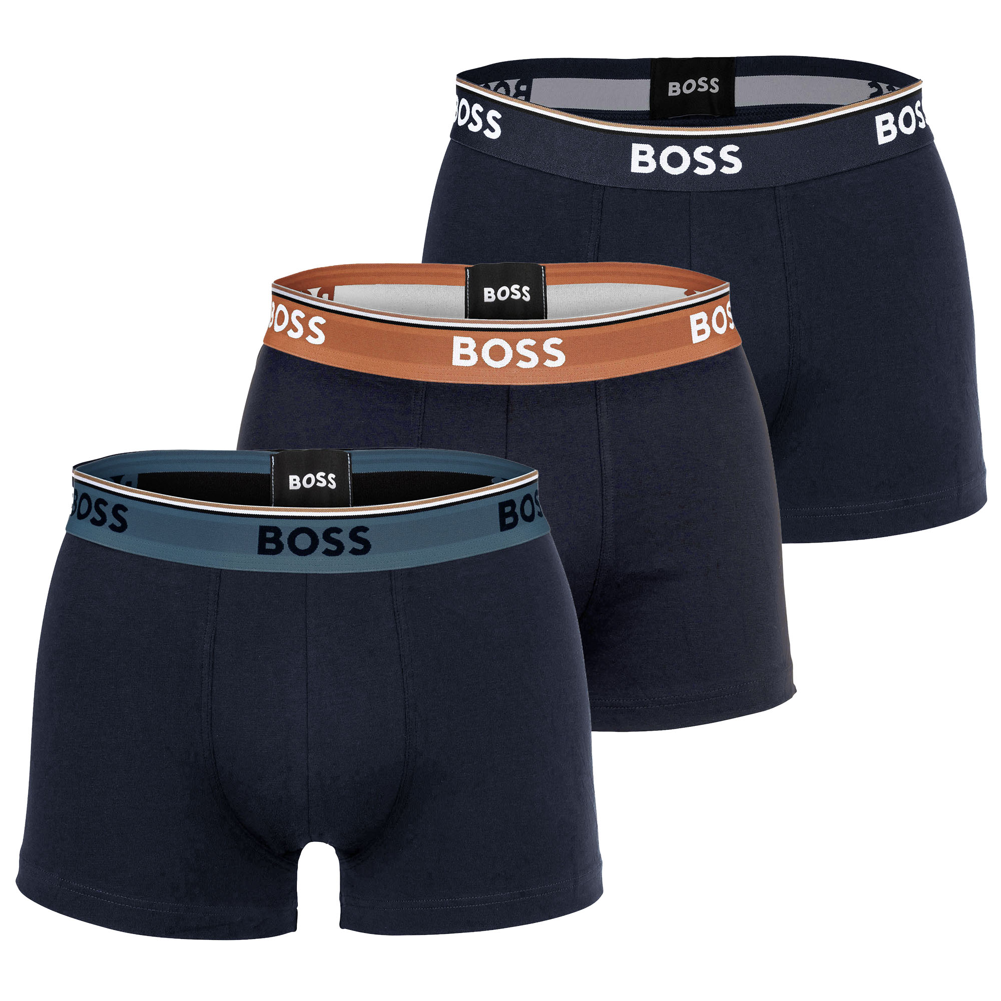 BOSS men's boxer shorts, 3-pack - Trunk 3P Power, cotton stretch, logo, uni