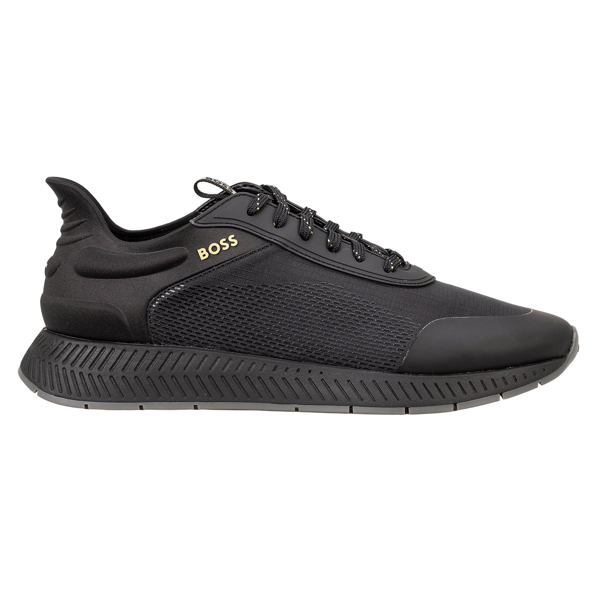 BOSS Herren Sneaker - Titanium Runn rsmh, Turnschuh, Logo, Materialmix