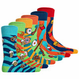 United Oddsocks Herren Socken, 6 Socken Pack - Strumpf, Mottomotive