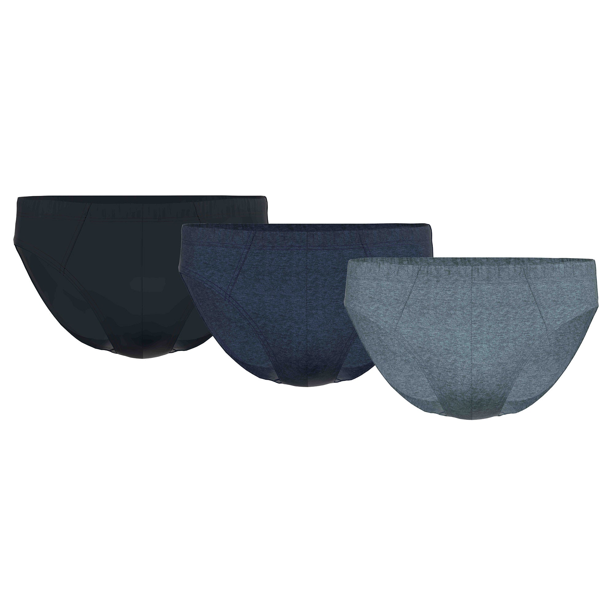 Seidensticker Herren Slips, 3er Pack - Brief 3-Pack, Single Jersey, Baumwollmischung, einfarbig