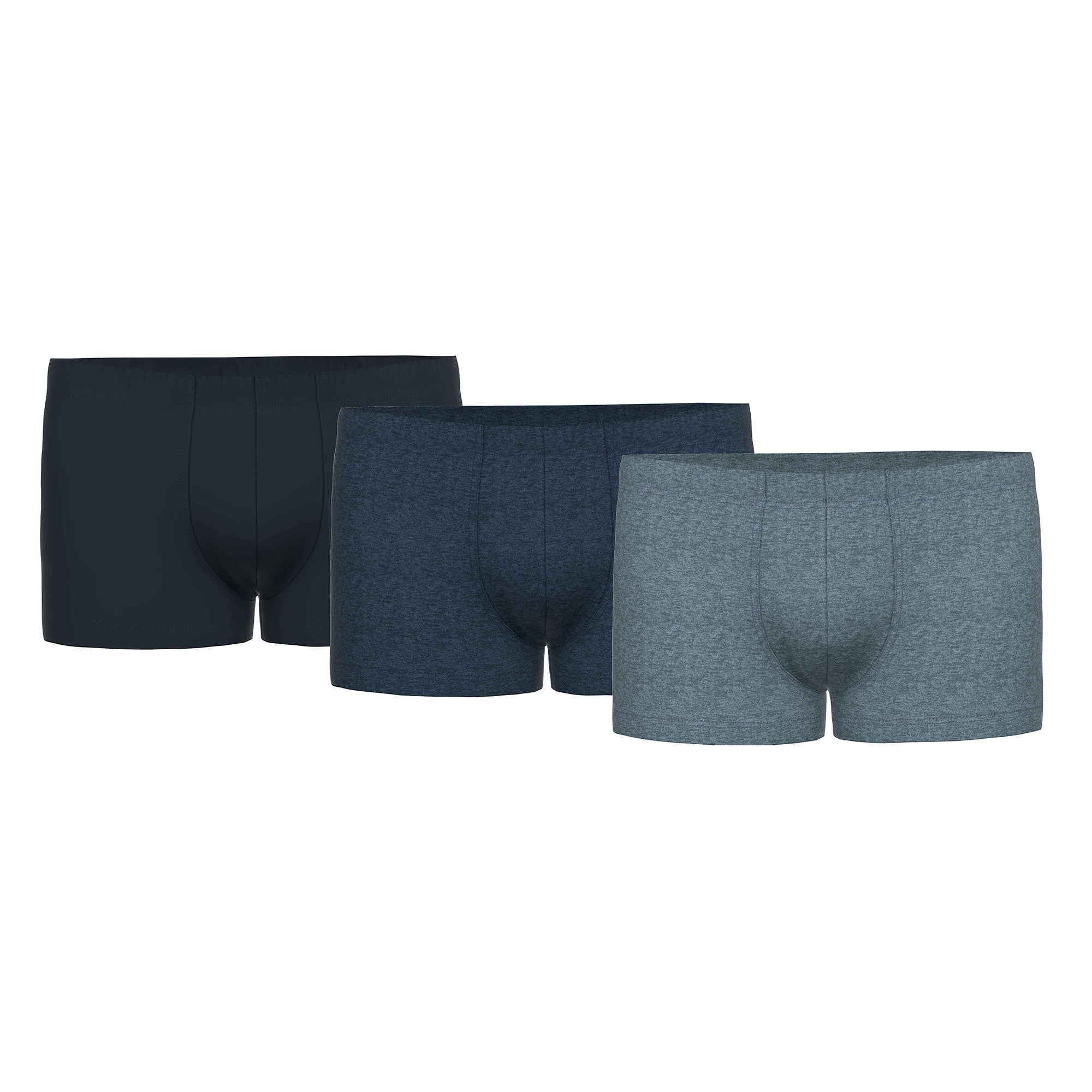Seidensticker Herren Boxershorts, 3er Pack - Trunk 3-Pack, Single Jersey, Baumwollmischung, einfarbig
