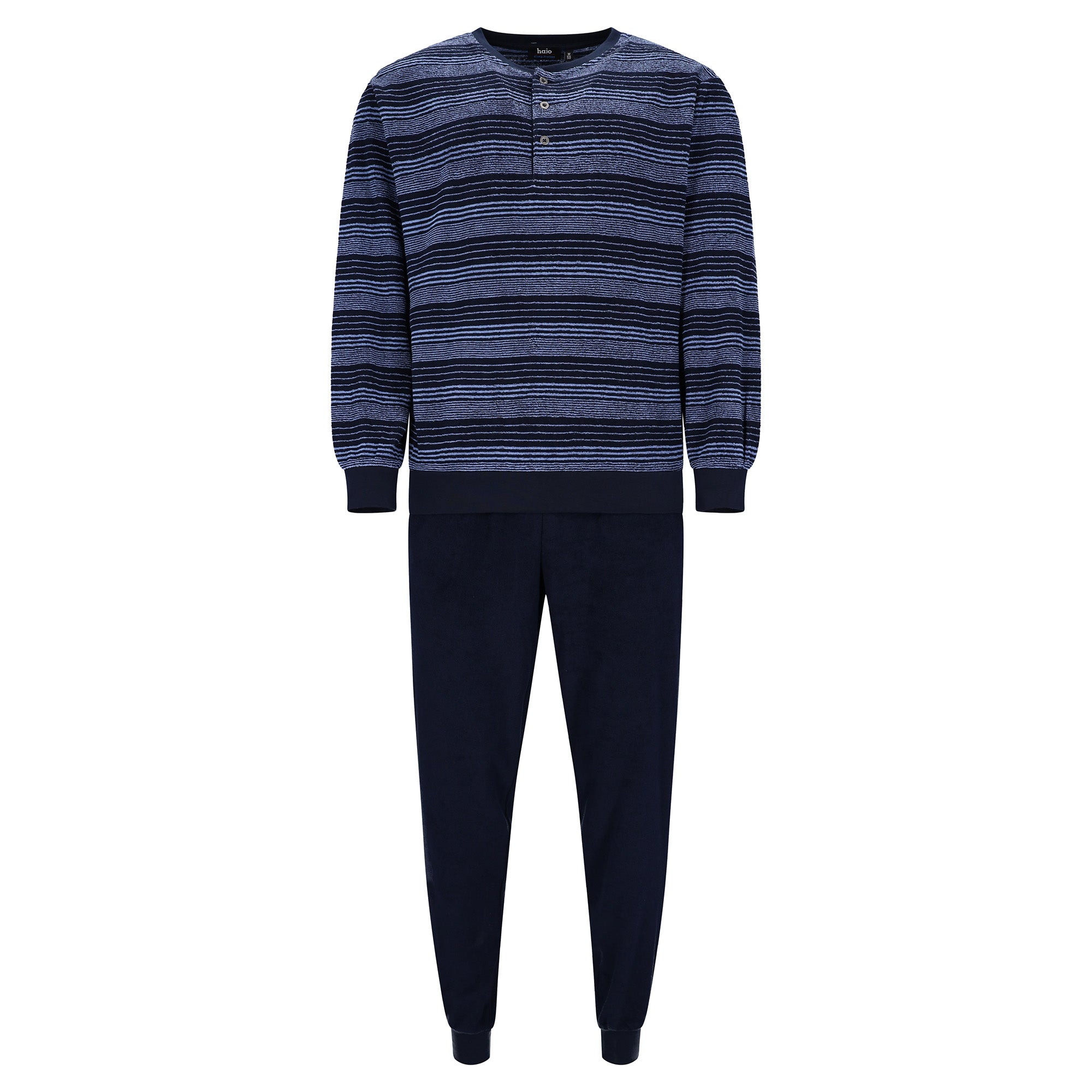 hajo Men Pyjamas, Long - Climate-Regulating Terry, Cuffs, Pyjamas