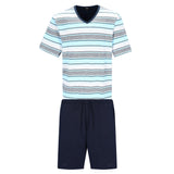 hajo Men Pyjamas, Short - Premium Cotton, V-Neck, Pyjamas, Shorty, Cotton