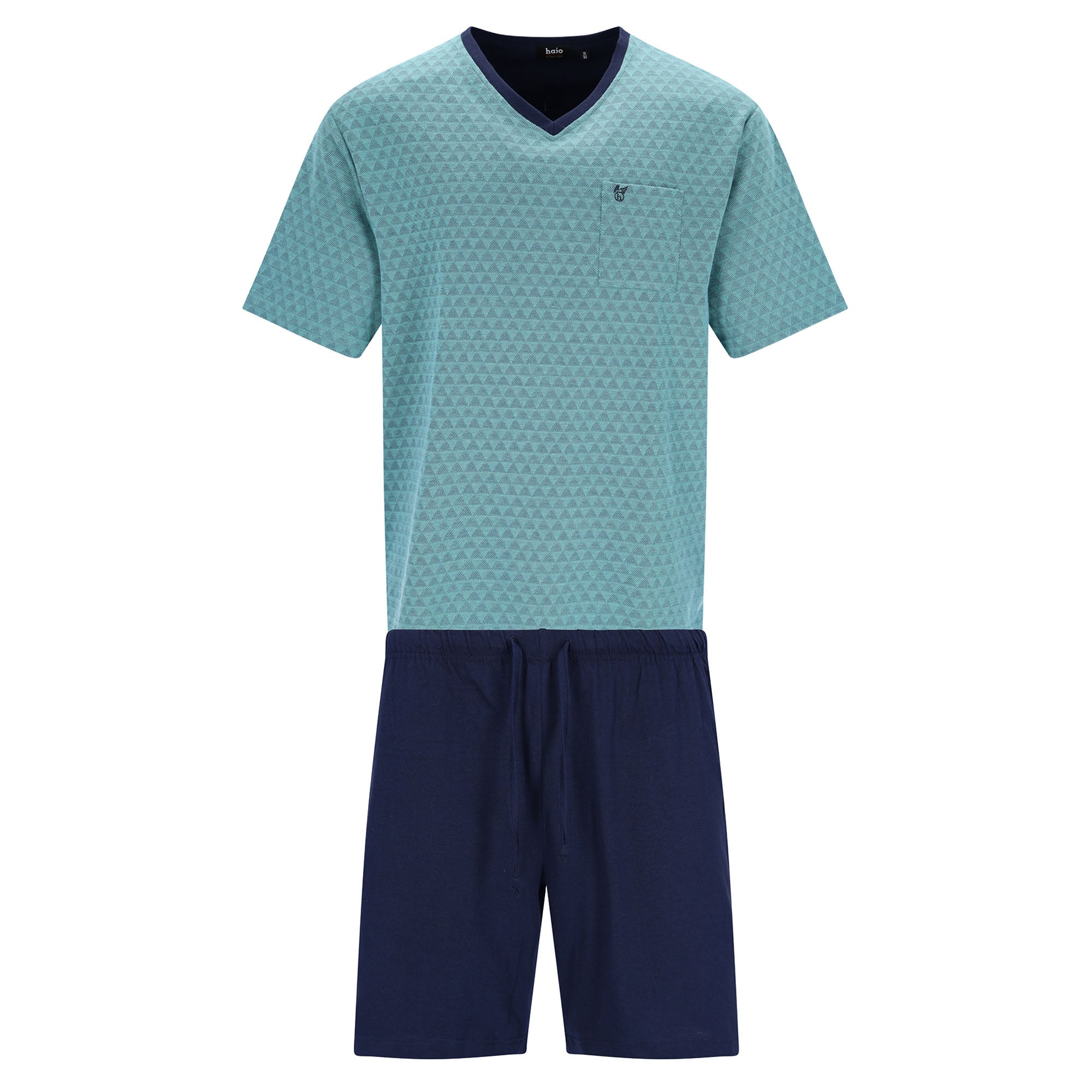 hajo Herren Schlafanzug, kurz - Klima-Light, Pyjama, Shorty, Baumwoll-Mix