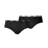PUMA Damen Hipster - Iconic, Soft Cotton Modal Stretch, 2er Pack