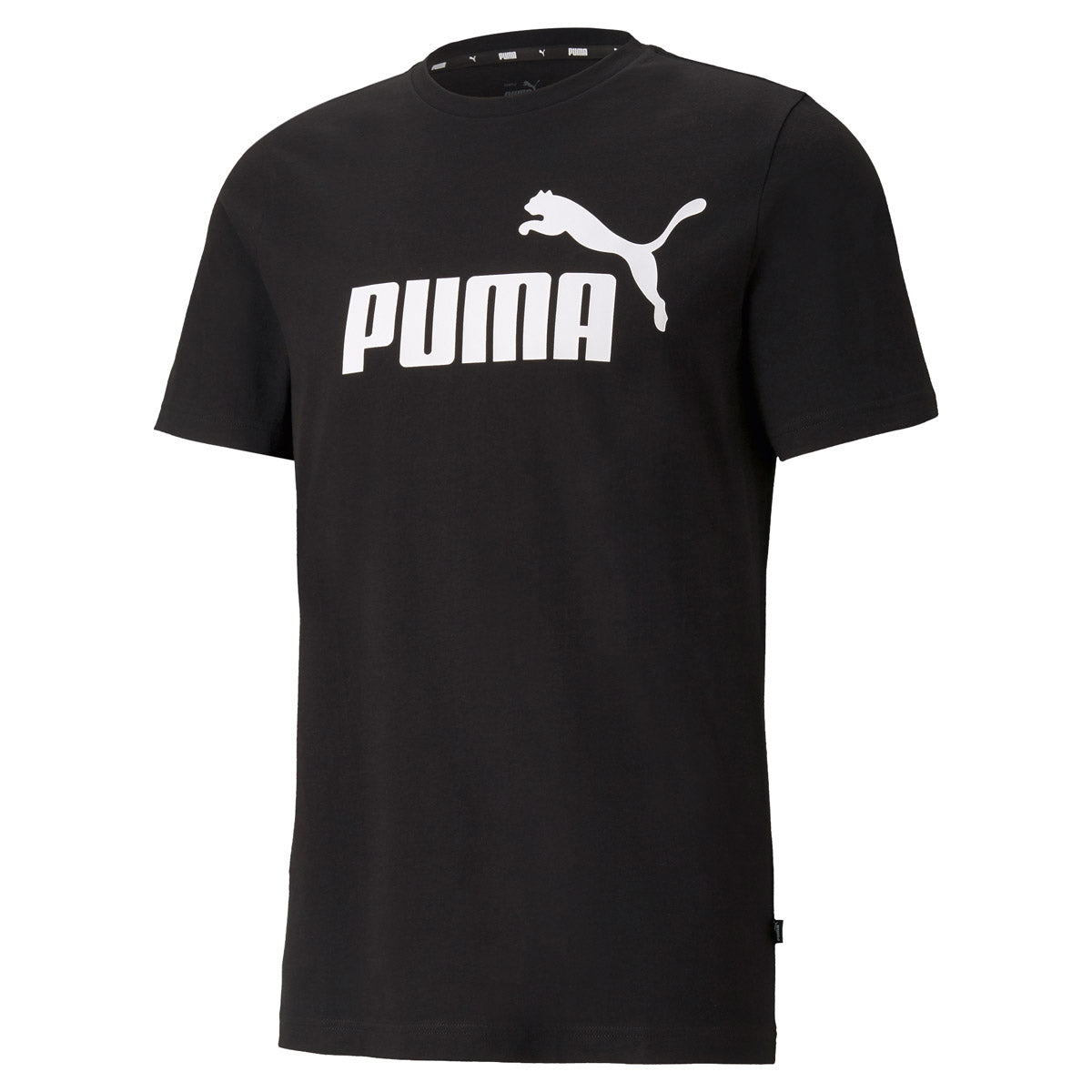 PUMA Herren T-Shirt - ESS Logo Tee, Rundhals, Baumwolle, uni