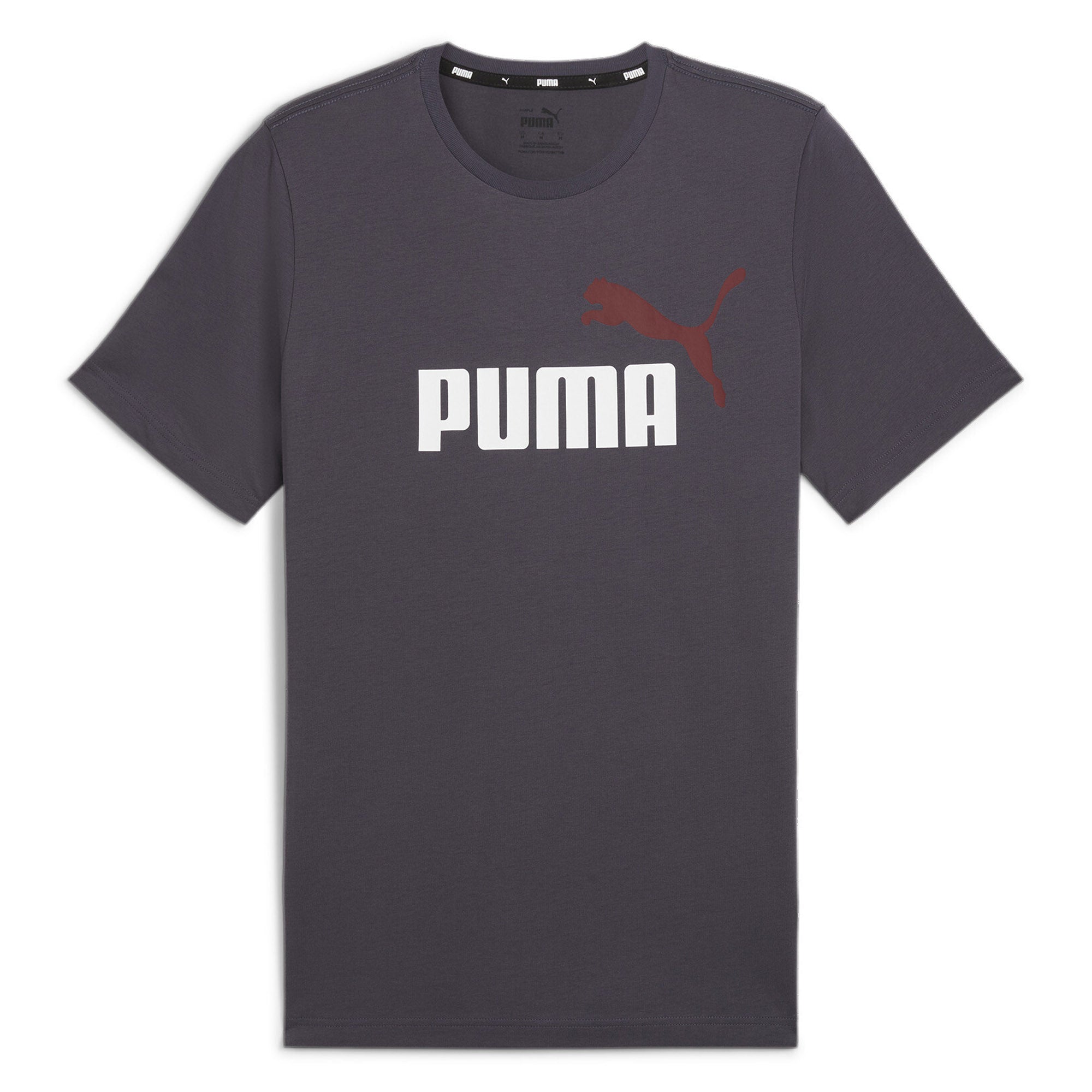 PUMA Men's T-Shirt - ESS+ Essentials 2 Col Logo Tee, round neck, short sleeve, uni