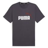 PUMA Men's T-Shirt - ESS+ Essentials 2 Col Logo Tee, round neck, short sleeve, uni