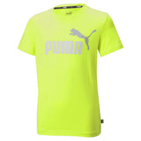 PUMA Boys T-Shirt - ESS+ 2 Col Logo Tee, round Neck, short Sleeve, plain