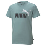 PUMA Boys T-Shirt - ESS+ 2 Col Logo Tee, round Neck, short Sleeve, plain