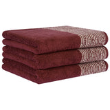 CAWÖ Towel, 3-pack - Luxury Home, C Two-Tone, terry towelling