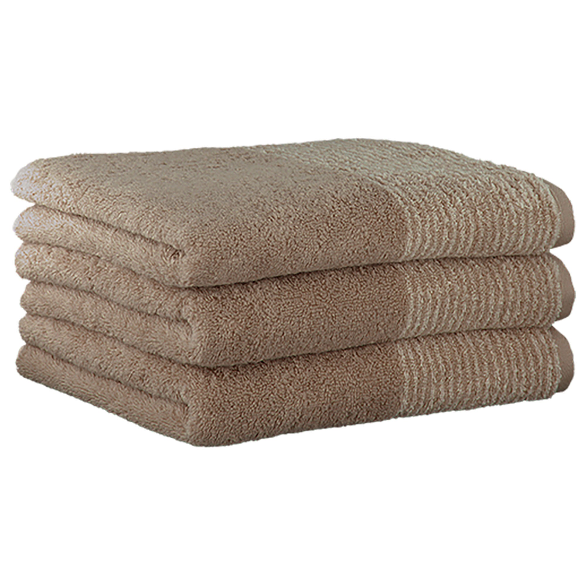 CAWÖ Handtuch, 3er Pack - Luxury Home, C Two-Tone, Walkfrottier