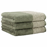CAWÖ Gästetuch, 3er Pack - Luxury Home, C Two-Tone, Walkfrottier