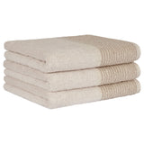 CAWÖ Handtuch, 3er Pack - Luxury Home, C Two-Tone, Walkfrottier