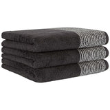 CAWÖ Handtuch, 3er Pack - Luxury Home, C Two-Tone, Walkfrottier
