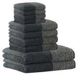 CAWÖ Handtuch Set, 10-tlg. - C Two-Tone, 2x Duschtuch, 4x Handtuch, 4x Gästetuch