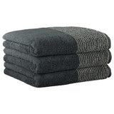 CAWÖ Towel, 3-pack - Luxury Home, C Two-Tone, terry towelling