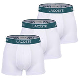LACOSTE Herren Boxershorts, 3er Pack - Trunks, Casual, Cotton Stretch, Logobund