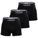 LACOSTE Herren Boxershorts, 3er Pack - Trunks, Casual, Cotton Stretch, Logobund