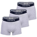 LACOSTE Herren Boxershorts, 3er Pack - Trunks, Casual, Cotton Stretch, Logobund