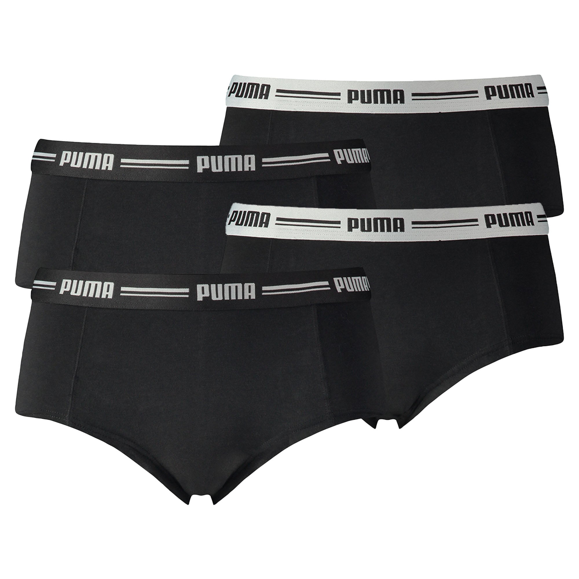 PUMA Ladies Mini Shorts - Iconic, Soft Cotton Modal Stretch, Pack of 4