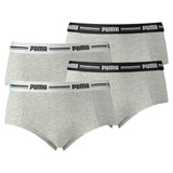 PUMA Ladies Mini Shorts - Iconic, Soft Cotton Modal Stretch, Pack of 4