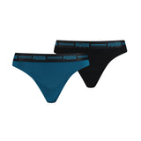 PUMA Damen String - Iconic, Soft Cotton Modal Stretch, 2er Pack