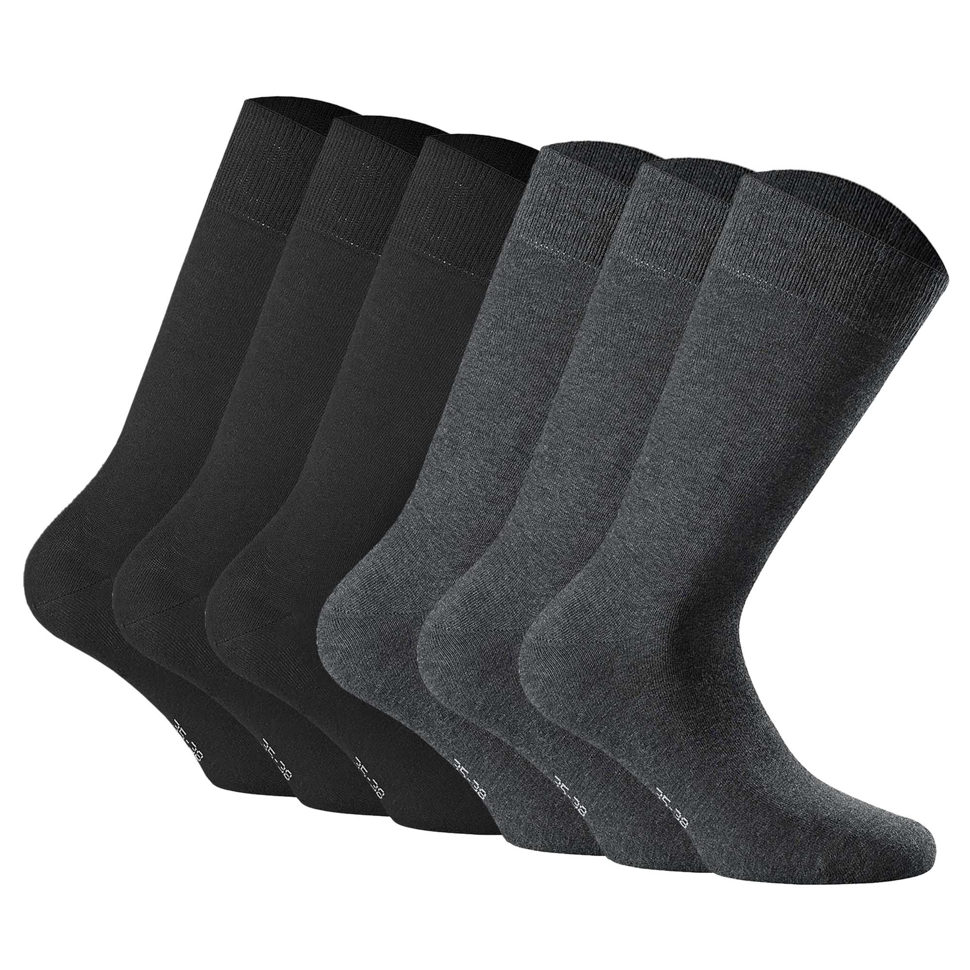 Rohner Basic Unisex Socken, 6er Pack - Cotton II, Kurzsocken, Basic, einfarbig