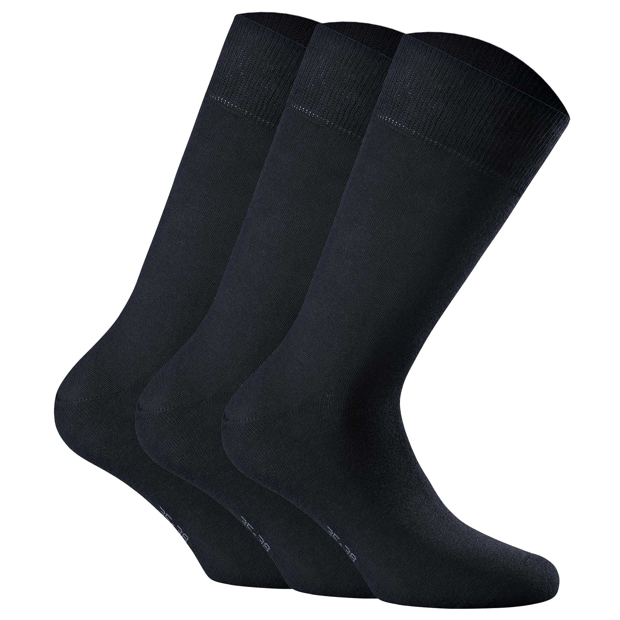 Rohner Basic Unisex Socken, 3er Pack - Cotton II, Kurzsocken, Basic, einfarbig