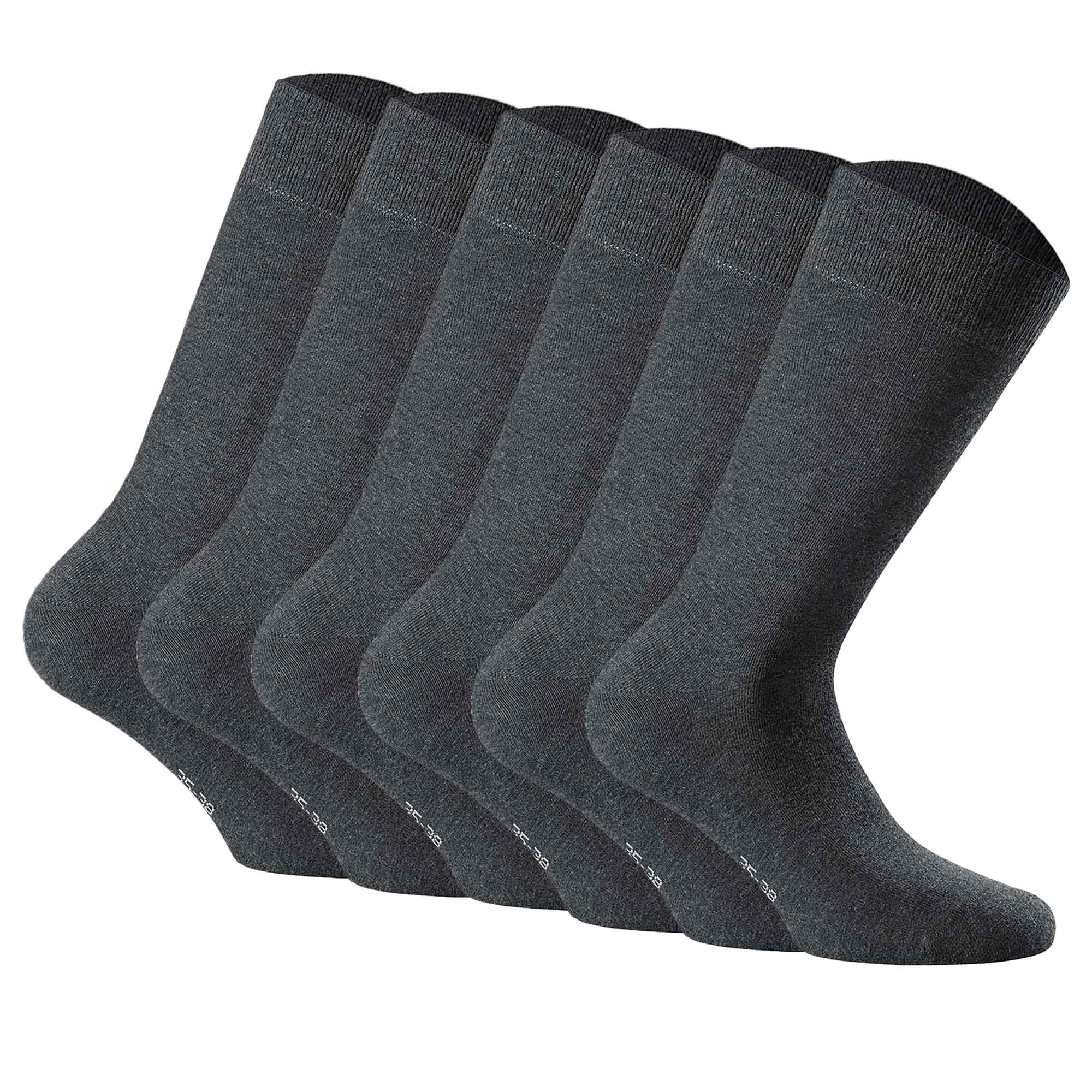 Rohner Basic Unisex Socken, 6er Pack - Cotton II, Kurzsocken, Basic, einfarbig