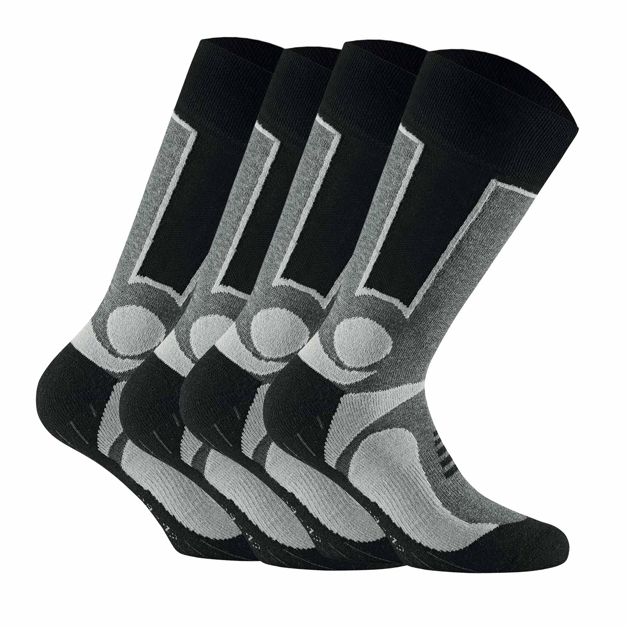 Rohner Basic Unisex Trekking Socken, 4er Pack - Basic Outdoor Socks, Sportsocken