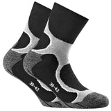 Rohner Basic Unisex Running Quarter Socks, Pack of 2 - Basic Outdoor Socks, sports socks.