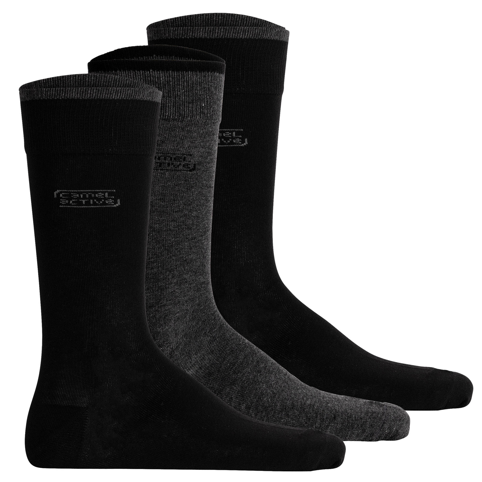 camel active Herren Socken, 3er Pack - Box, Basic Socken, Bio-Baumwolle