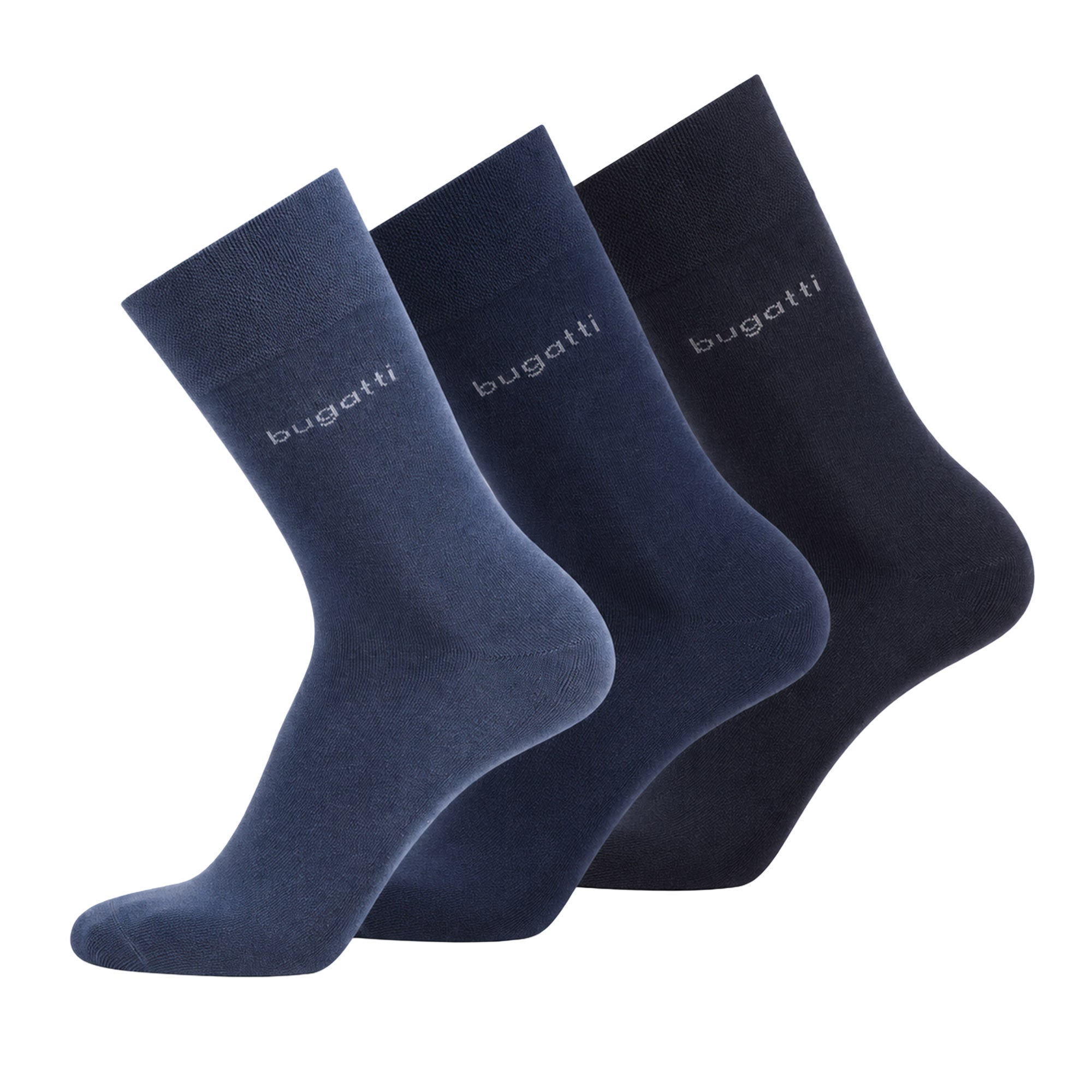 bugatti men's socks, 3-pack - basic gift box