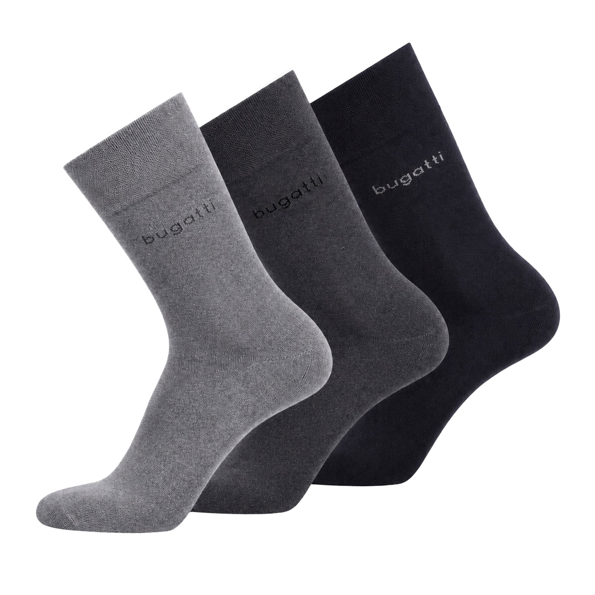 bugatti men's socks, 3-pack - basic gift box