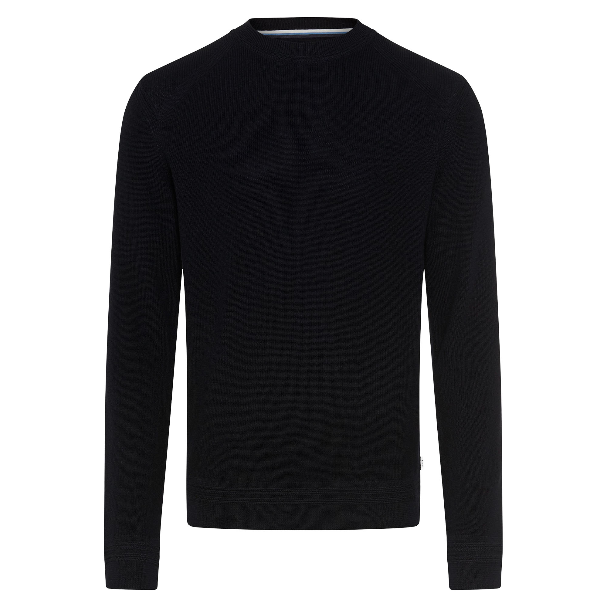 Brax Herren Strickpullover - Roy, Rundhals, Baumwolle-Wollmix, Strukturstrick